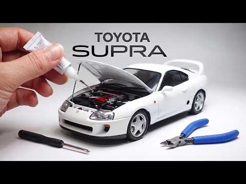 Building an Insanely Detailed Toyota Supra Miniature with 1/24 Scale Tamiya Model Car Kit RP