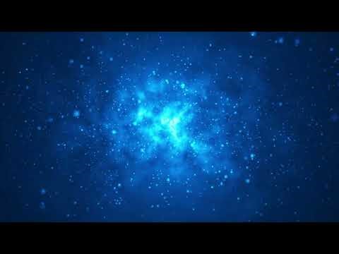 4K Blue Particles Rising Background | Floating Light Particles Up | Abstract VJ Loop