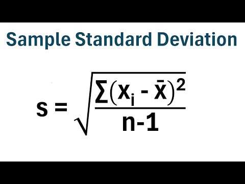 How to Calculate Sample Standard Deviation