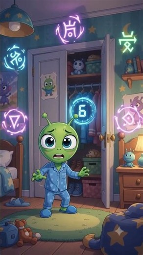 👽🚪 Alien Opens His Closet… A COUNTDOWN Starts! ⏳😱 #Shorts