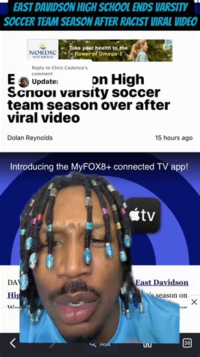 Chris Cadence on X: "East Davidson High School ends varsity soccer team season after racist viral video" / X