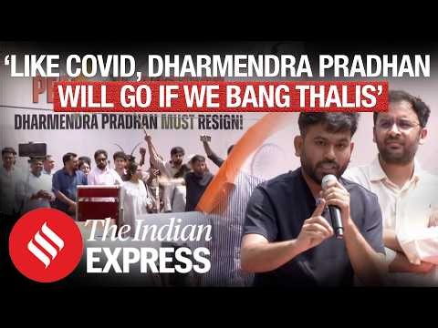 CJP Protest: Abhijeet Dipke:'Like COVID Dharmendra Pradhan Will Go If We Bang Thalis!'