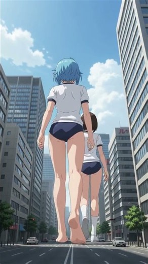 Rosario+vampire heroes walks around titan size