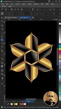 CorelDRAW Tutorial | Create Custom Floral Emblems Easily #coreldraw #design #creative
