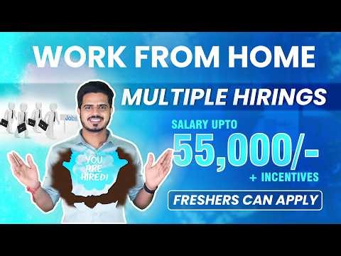 Work From Home | direct apply private job Salary upto 55,000 | Latest private job updates