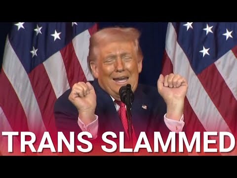 Crowd in hysterics as Trump hilariously impersonates trans weightlifter