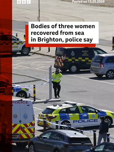 Police said the priority is to establish the women's identities and that the beach will remain closed for at least the rest of the afternoon. #Police #RNLI #Brighton #Coastguard #BBCNews