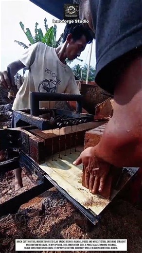 Brick Cutting Tool Innovation Using Manual Press System For Clean Results #innovation
