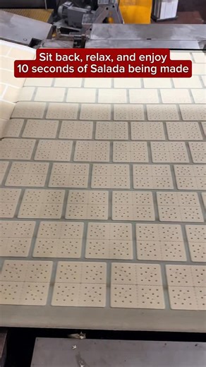 Enjoy this satisfying sneak peek into how Arnott’s Salada are made in the factory 🤤😍 What toppings do you have on your Salada? #bts #factory #lunchideas | Arnott's Biscuits