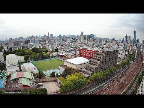TOKYO LIVE CAMERA ライブカメラ東京 左に東京スカイツリー 右に歌舞伎町タワー 新宿と新大久保駅周辺 東京の天気 鉄道ライブカメラ 山手線 西武新宿線
