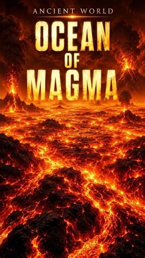 OCEAN OF MAGMA 🌋 The Earth Was Once Made of Fire#shorts