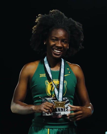 Janae De Gannes finishes 3rd in Womens Long Jump at Big XII Championships !