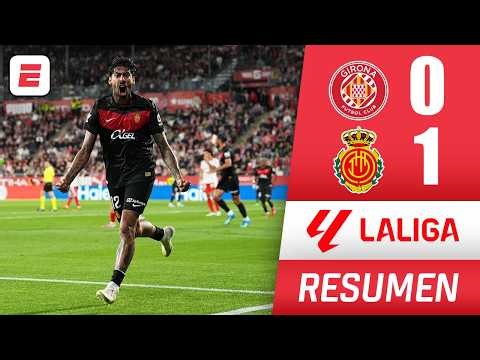 El MALLORCA de MARTÍN DEMICHELIS se quedó con victoria clave ante GIRONA. Gol de COSTA | La Liga