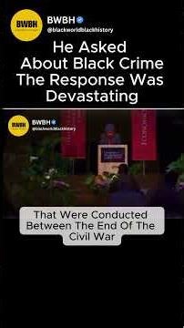 Black Intellectual SHUTS DOWN Race Crime Myth in Seconds | Powerful Debate'' #blackhistory #shorts