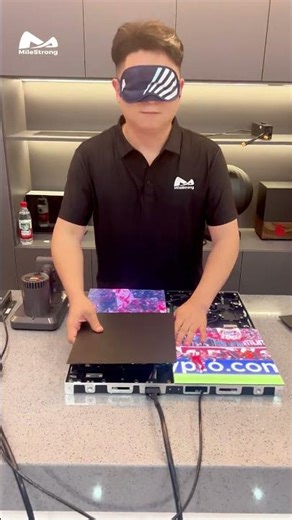 Blindfolded Challenge: LED Module Disassembly and Assembly#MileStrong #ledmodule #ledscreen #uefa