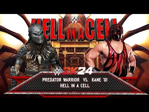 WWE 2K24 - The Predator vs Kane | Hell in a Cell Match | PS4 (1080p)