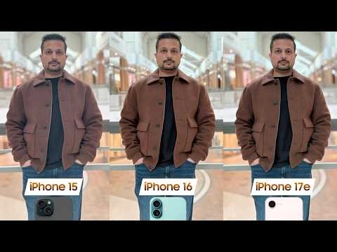iPhone 15 vs 16 vs 17e CAMERA COMPARISON!