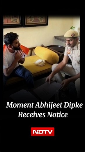 Moment Abhijeet Dipke Receives Delhi Police Notice On Cam