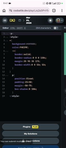CSS Battles Daily Target 23rd February 2026 Solution | 192 chars | CSS Challenges #cssbattles #css