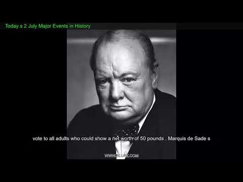 Today s 2 July Major Events in History