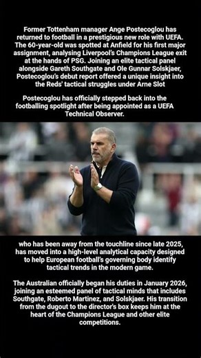 Ex-Tottenham boss Ange Postecoglou lands new job in football