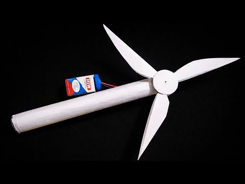 Working Windmill Model Using Cardboard | Wind Energy School Science Project