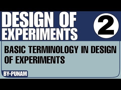 Basic terminology in design of experiments |ONE SHOT |Competitive exams |Statistics by Punam |