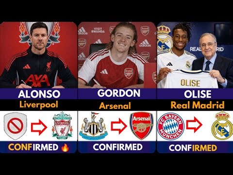 🚨DONE DEAL ? CONFIRMED TRANSFER NEWS AHEAD OF SUMMER TRANSFER WINDOW 2025, Gordon 🔥, Olise ✅️, Alon