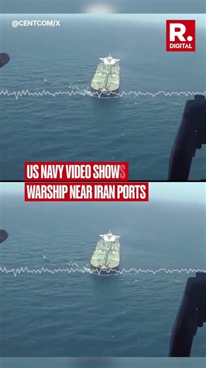 US Military Releases Video of Warship Amid Iran Tensions