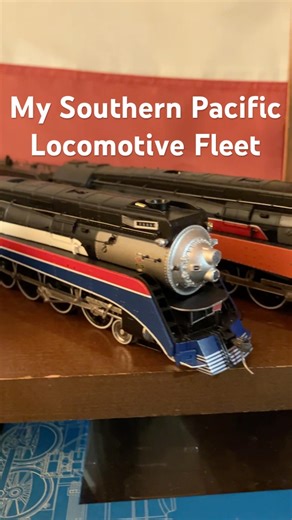 My Ho scale Southern Pacific locomotive model fleet.