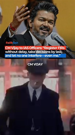 CM Vijay to IAS Officers: Register FIRs Without Delay, Follow Law