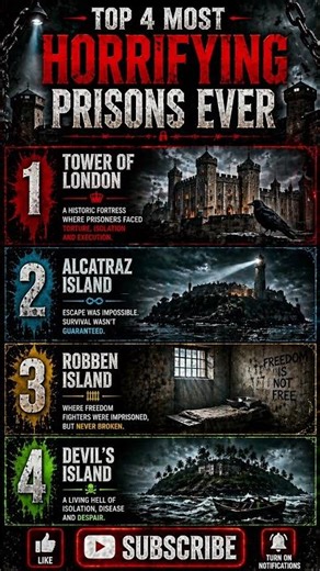 Inside the World’s Most Brutal Prisons ⚠️ #history #historicalmyths #facts