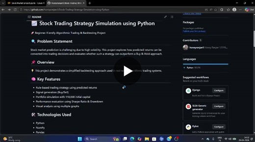 AI Stock Trading Strategy with LSTM Predictions | Honey Ranjan posted on the topic | LinkedIn