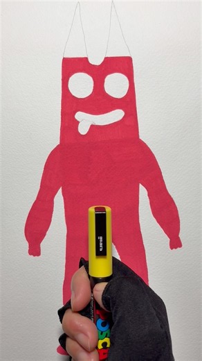 Banban from Garden of Banban, drawn with Posca markers#gardenofbanban#GOBB#gob#drawing#posca