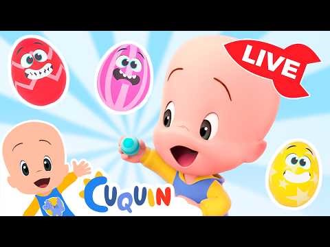 🔴DIRECTO🔴 Aprende colores, números y formas con Cuquín | Videos educativos