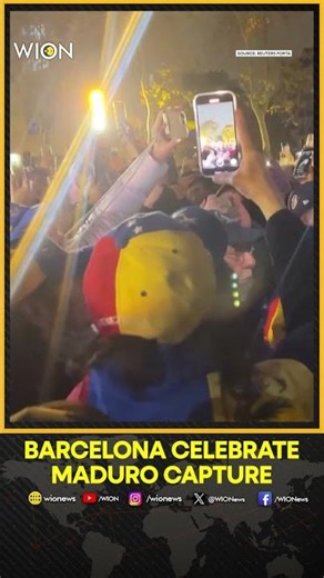 Cheers in Barcelona as Venezuelans Celebrate Maduro’s Capture by U.S. Forces | WION