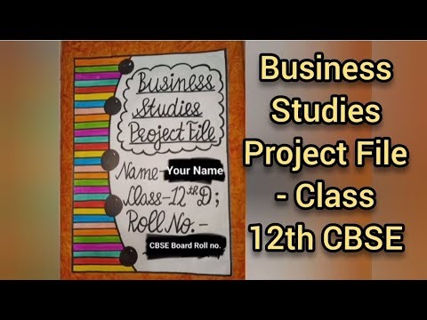Class 12th Business Studies Project File | CBSE | Project File on Bathing Soap 🧼🫧