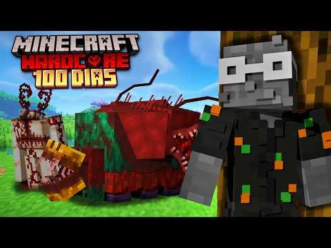SOBREVIVÍ 100 DÍAS en un PARÁSITO ALIENIGENA ☣️ en Minecraft Hardcore