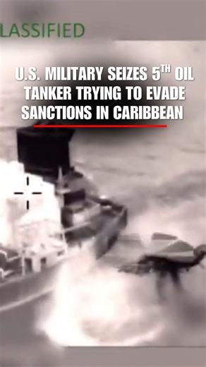 BREAKING: U.S. Southern Command releases a video showing a pre-dawn operation led by Marines and Sailors from ‘Joint Task Force Southern Spear’ seizing an oil tanker in the Caribbean Sea. The tanker is accused of being part of a ‘shadow fleet’ of ships trying to evade U.S. sanctions. | Fox News
