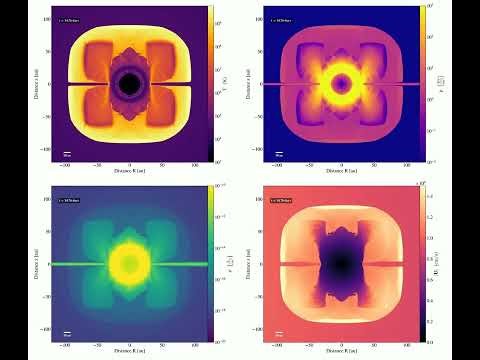 Stationary Supernova Simulation | 10⁸ M☉ Black Hole | 10³ Rg