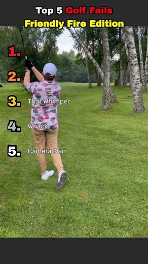 Top 5 Golf Fails That Escalate FAST pt Friendly Fire