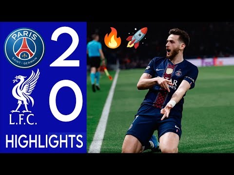 Liverpool vs PSG 0-2 Highlights & Kvaratskhelia Goal & •Désiré Doué Goal • champions league 2026