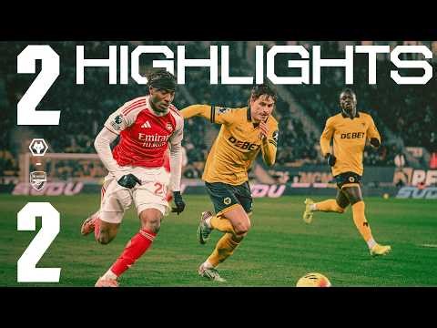 HINCAPIE GRABS FIRST GOAL FOR CLUB IN AWAY DRAW | HIGHLIGHTS | Wolves 2 - 2 Arsenal | Premier League