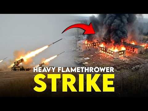Russia Expands Devastating TOS-1A Strike Campaign Against Frontline Positions!
