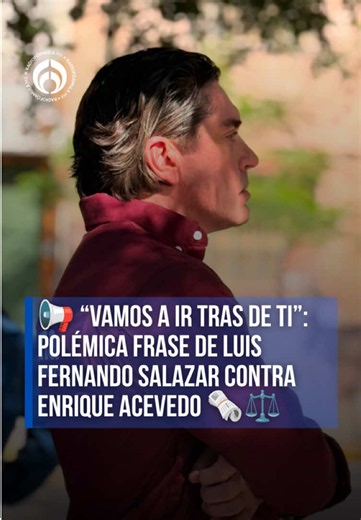 ⚠️ La polémica estalló cuando el senador de Morena, Luis Fernando Salazar, escribió “vamos a ir tras de ti” contra el periodista Enrique Acevedo. 😡🏛️ Aunque después ofreció disculpas y borró el mensaje, esta acción nos demostró nuevamente los límites entre el poder político y la libertad de prensa. 📰 ⚖️