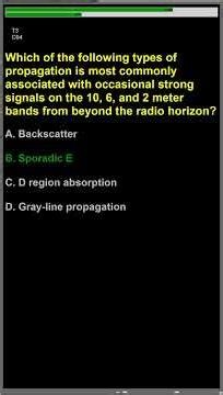 Ham Radio Technician license exam T3C Propagation modes, sporadic E, meteor scatter, auroral prop