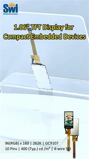 1.06" TFT Display Module for Compact Embedded Devices