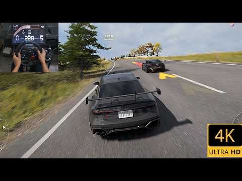 990HP Audi RS 7 Sportback Goliath Race - Forza Horizon 6 - Logotech G29 - Steering Wheel Gameplay