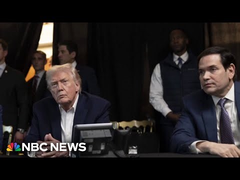 Trump posts photos appearing to show him monitoring Venezuela operation