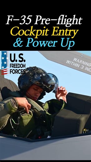 F-35 Pre flight Cockpit Entry & Power Up